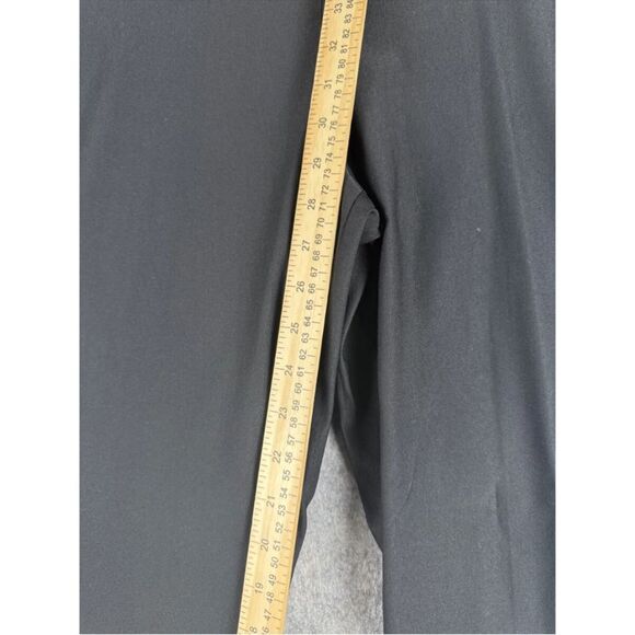 Rafaella Ankle Pants Women's Size 16 Black Viscose Stretch Straight Leg Pull-On - Picture 4 of 5